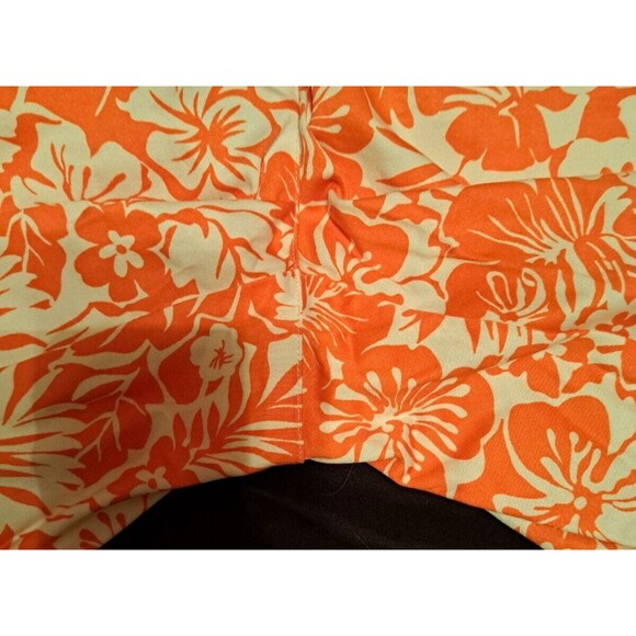 Palm Island Tropical Palm & Flower Printed Women's Floral Pink Shorts Size 8 - Picture 5 of 12